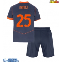 Inter Milan Manuel Akanji #25 Replica Third Minikit 2025-26 Short Sleeve (+ pants)